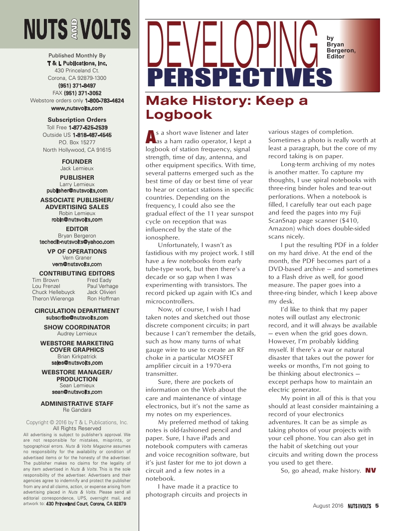 Nuts and Volts 2016-08